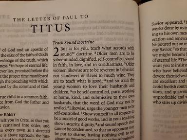Titus 2:1-5 – Household Instructions for Godly Living – Part 1