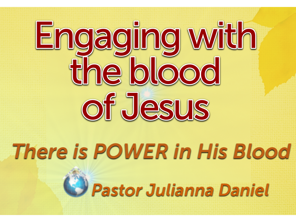 Engaging with the blood of Jesus