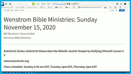 Antichrist Desecrates the Rebuilt Jewish Temple by Deifying Himself