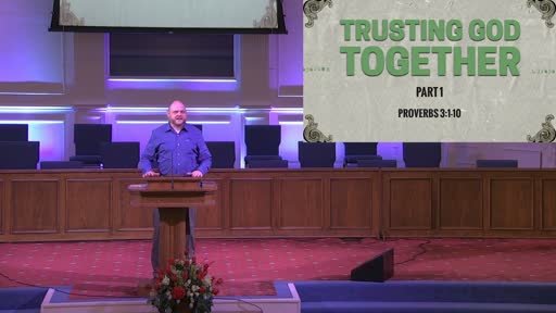 TRUSTING GOD TOGETHER: PART 1- SEPT. 27, 2020 TRUSTING GOD TOGETHER: PART 1- SEPT. 27, 2020