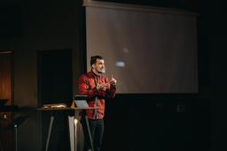Preaching With Mask  image 1