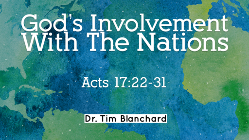 God's Involvement with the Nations )Audio only 11-08-2020)