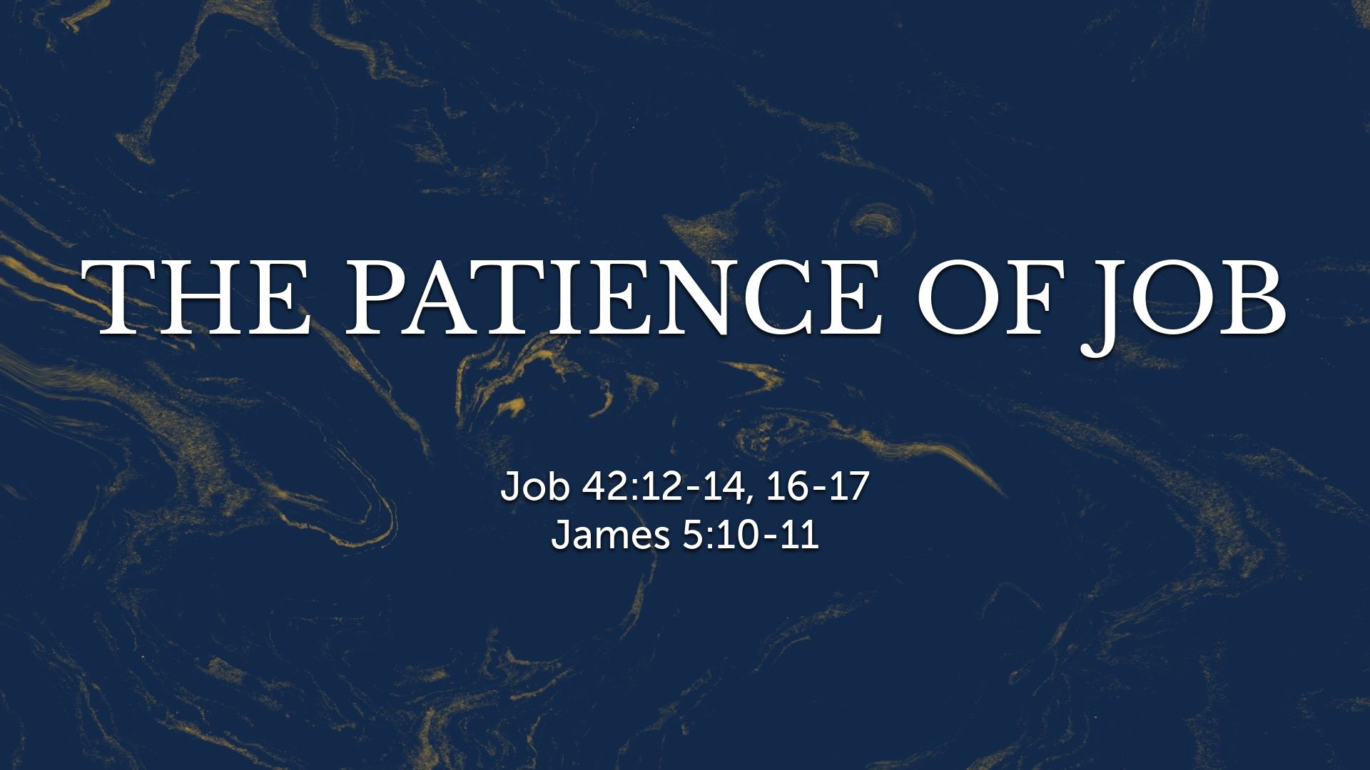 The Patience of Job Logos Sermons