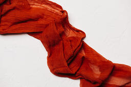 Sheer Red Fabric  image 1