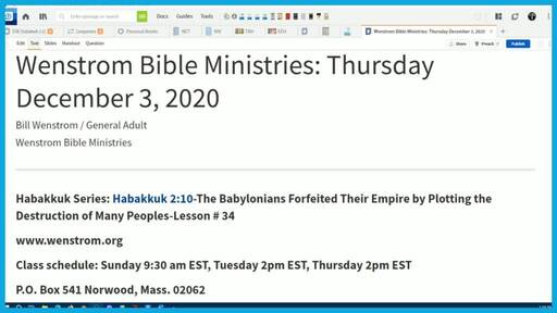 Habakkuk 2:10-The Babylonians Forfeited Their Empire by Plotting the Destruction of Many Peoples
