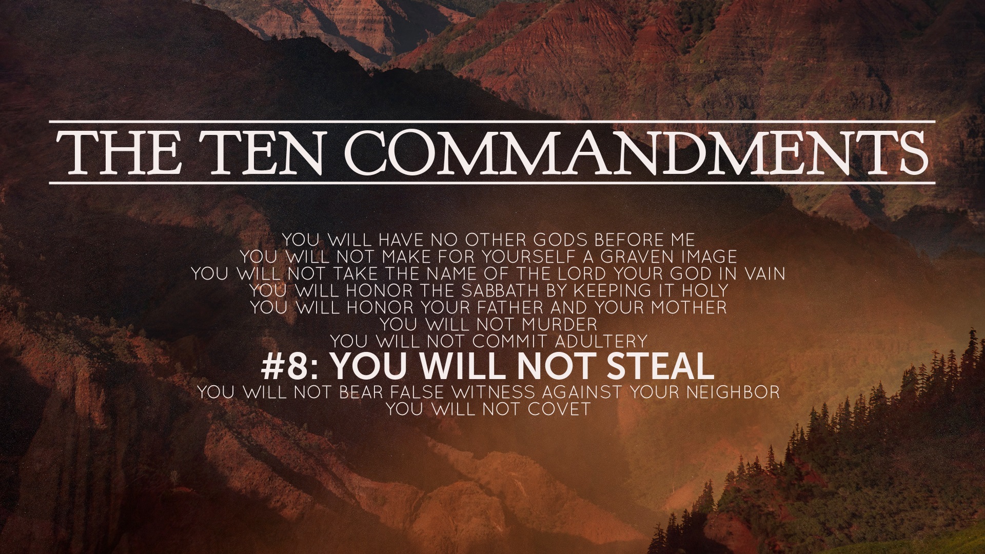 You will not steal - Faithlife Sermons