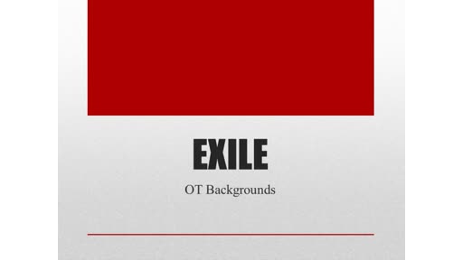 OT Backgrounds: 11: Exile