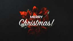 Merry Christmas Flowers  PowerPoint image 1