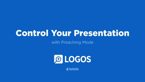 Control Your Presentation With Preaching Mode