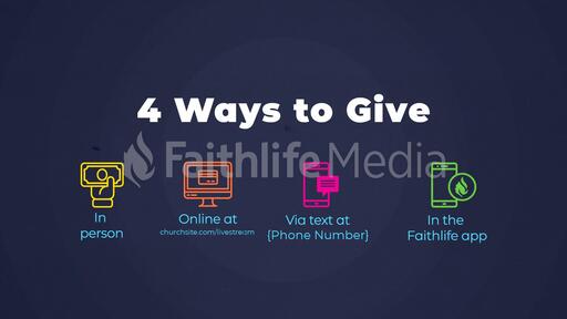 4 Ways to Give