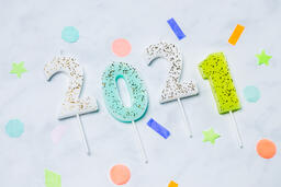 2021 Candles with Confetti  image 2