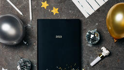 2021 Notebook with New Year's Eve Party Items  image 9