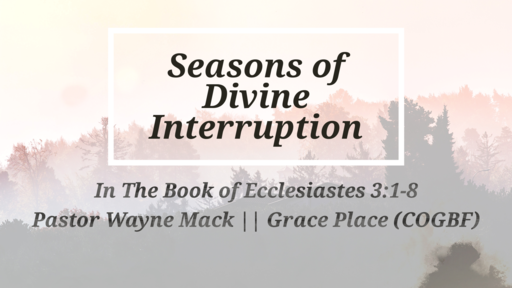 Seasons of Divine Interruption