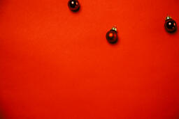Mini Red Christmas Ornaments  image 2