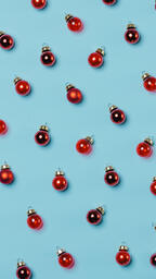 Mini Red Christmas Ornaments  image 1