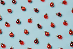 Mini Red Christmas Ornaments  image 2