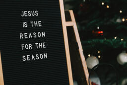 Jesus is the Reason for the Season Letter Board  image 1