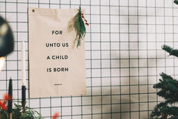 For Unto Us a Child is Born Banner  image 4