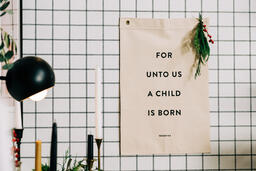For Unto Us a Child is Born Banner  image 1