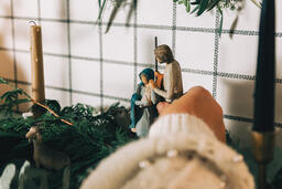 Woman Arranging the Nativity Scene  image 2