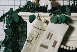 Fireplace Mantle with Stockings  image 3