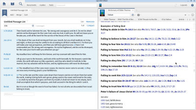 Searching for Topics with Bible References