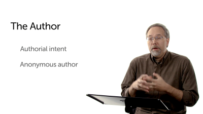 Obstacle #2: The Author