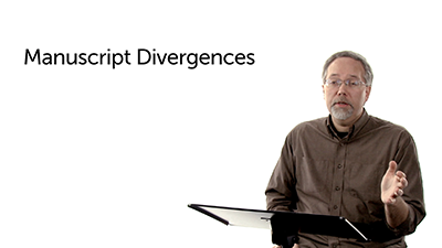 Manuscript Divergences