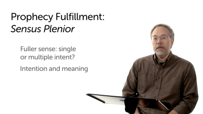 Prophecy Fulfillment and Sensus Plenior
