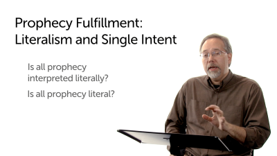 Prophecy Fulfillment: Literalism and Single Intent