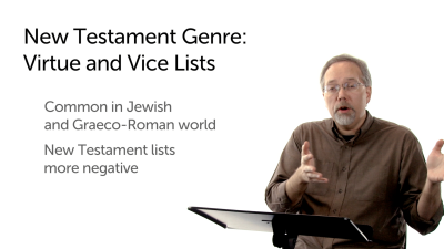New Testament Vice/Virtue List
