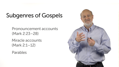 Subgenres within the Gospels