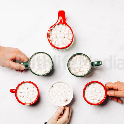 Hot Cocoa Mugs in the Shape of a Tree