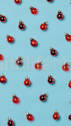 Mini Red Christmas Ornaments