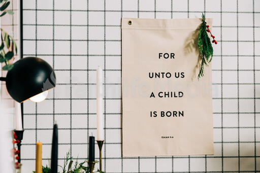 For Unto Us a Child is Born Banner