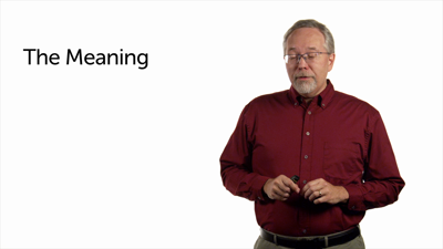 Obstacle #5: Meaning