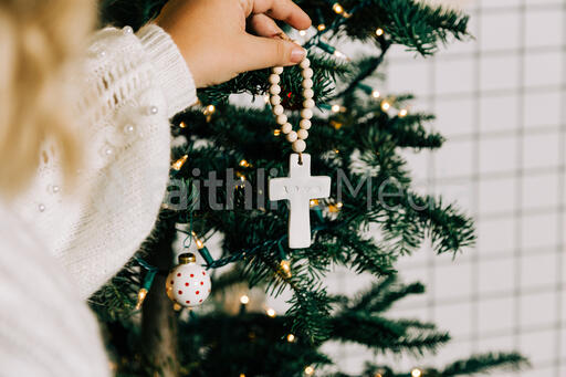 Cross Christmas Ornament