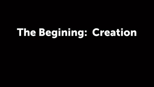 The Begining: Creation