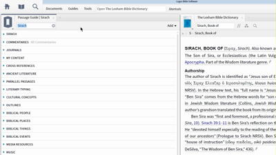 Studying Books of the Apocrypha with Passage Guide