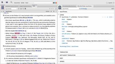 Using Factbook and BDAG with Colossians 1:15