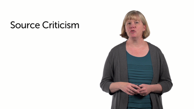 Source Criticism