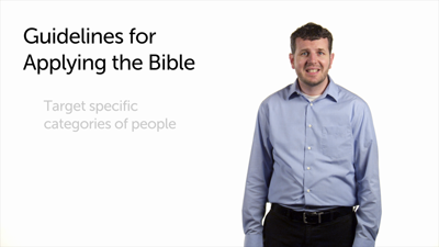 Guidelines for Applying the Bible (Part 3)
