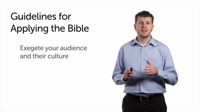 Guidelines for Applying the Bible (Part 2)