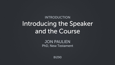 Introducing the Speaker and the Course