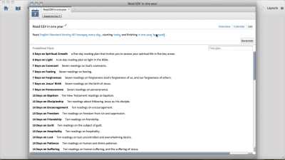 Using Reading Plans to Help Read the Bible as One Story