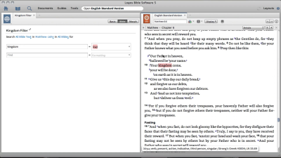 Highlighting “Kingdom” in the Gospels with Visual Filters