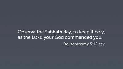 Sabbath Keeping: Part 2