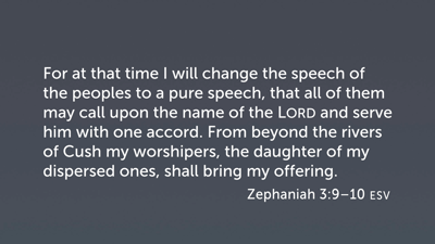 Ecclesiology and Eschatology (Zeph 3:9–10)