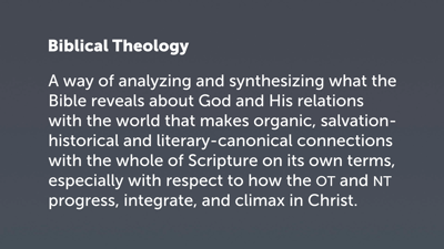 Salvation-Historical Connections: Part 1