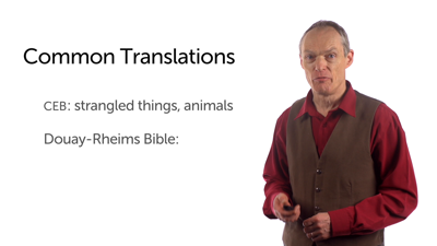 A Note on Bible Translations
